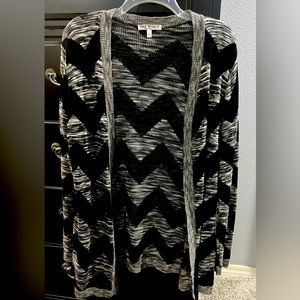 Long open front cardigan size L